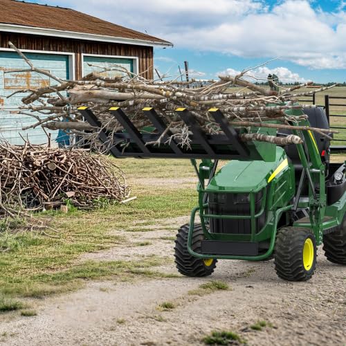 YINTATECH 48" Clamp on Debris Forks 2500 lbs Loader Bucket Fork - size: 48 IN