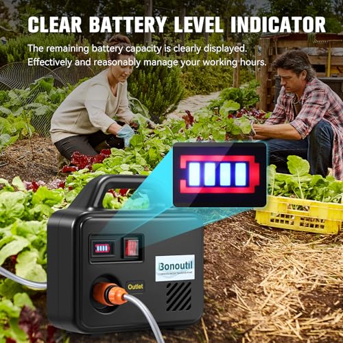 21V Battery Powered Water Pump 240GPH Cordless Water Transfer Pump