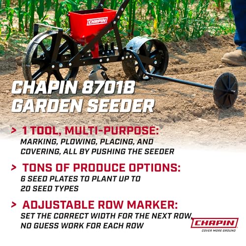 CHAPIN 8701B Push Garden Seeder for Row Planting, 20 Seed Varieties - style: Seed Planter