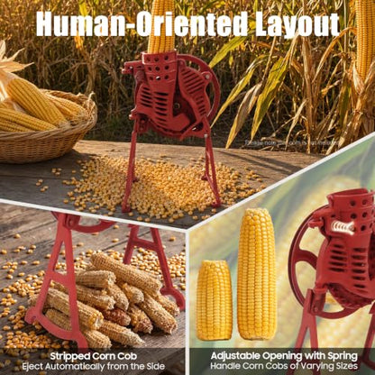 Manual Corn Thresher Sheller Hand Crank Maize Peeler Remover Tool (Style B) - size: Style B