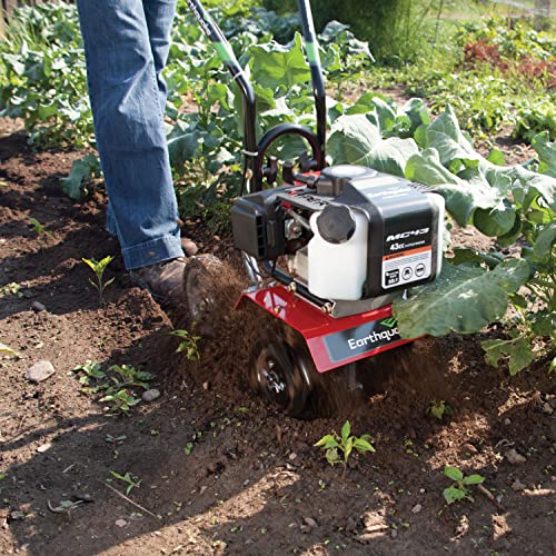 Earthquake MC43 Cultivator, 43cc 2-Cycle Viper Engine, 6-10” Adjustable Width, 8” Max Depth, Overhand Handlebars, Lightweight, U.S. Based Customer Service - style: MC43 43cc