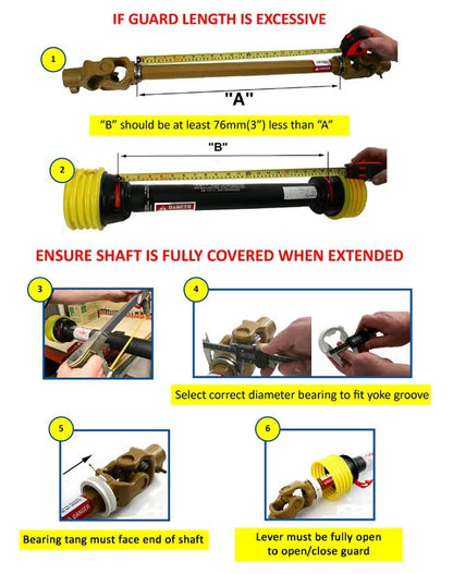 Small Diameter Universal PTO Shield for BYPY, Comer, & WALTERSCHIELD