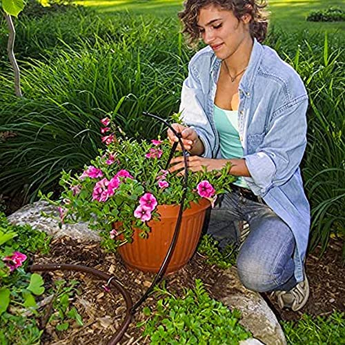 Hourleey Blank 200 FT Distribution Tubing Irrigation Drip Hose, 1/4 Inch Drip Line - size: 200 FT
