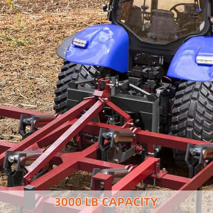 PeakPursuit 3000LBS 3 Point Quick Hitch, Black - color: Black