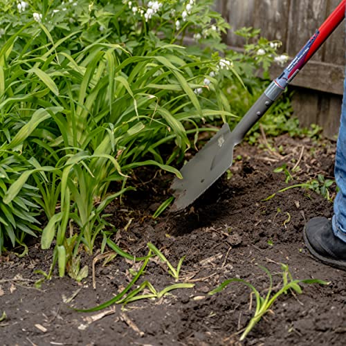 Root Slayer 23011 XL Caprock Garden Spade/Digger, Red - style: Caprock XL