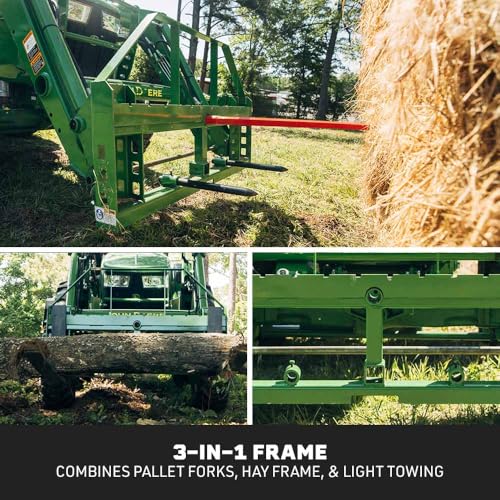 Titan Attachments Standard Series Pallet Fork Frame (32" Main Spear + 17.5" Stabilizers) - size: 32" Main Spear + 17.5" Stabilizers