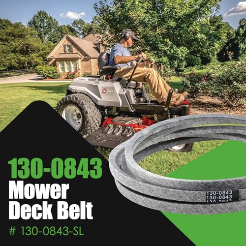 130-0843 Deck Belt Fit for Toro TimeCutter with 54'' Deck, Aramid Cord - size: 0.5" x 144.4"