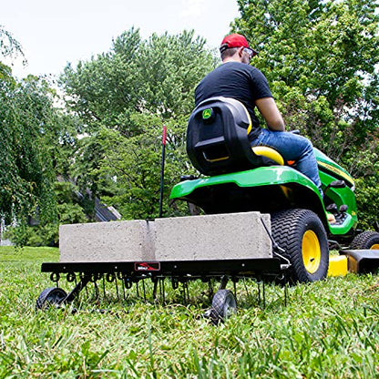 Brinly DT2-40BH-GA Premium Tow Behind Dethatcher, 40" - color: Flat Black