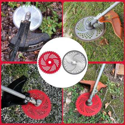 9" x 36 Teeth Weed Eater Blade & 10" x 80 Teeth Brush Cutter Blade - color: Red+Silver
