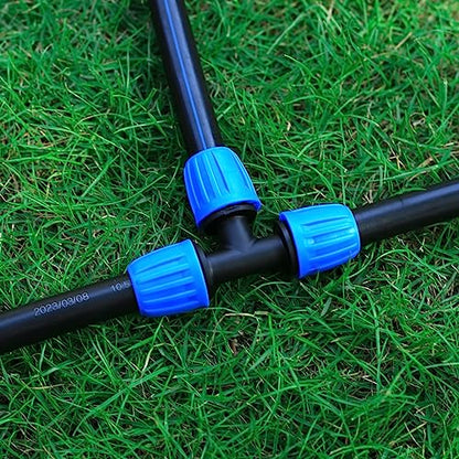 8 Pcs 1/2 Inch Drip Irrigation Tubing Tee Fittings - size: 1/2 Inch Tee