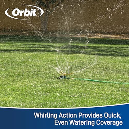 Orbit 58257N Lawn and Garden 3-Arm Metal Sprinkler with Wheel Base (Pack of 3) - style: 3-Arm Sprinkler (Pack of 3)