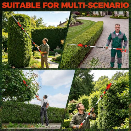 SHOHO Pole Hedge Trimmer Cordless Compatible with Milwaukee M18 Battery