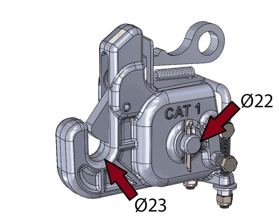 Lower Link Catch Hook Cat.1 Quick Coupling Set (Quick Change)