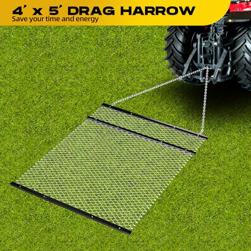 4' x 5' Drag Harrow, Yard Drag, Driveway Drag for ATV/ UTV
