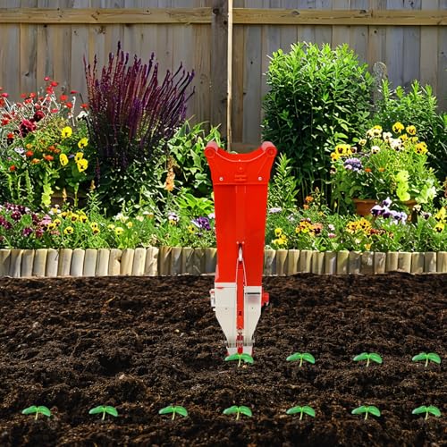 Manual Seeder, Adjustable Handheld Peanut Corn Planter Bean Spot Seeder Vegetable Seeders Row Planter Tool for Soybean Peanut Corn Precise Quantification Sowing (Dual-Nozzle) - size: Dual-nozzle