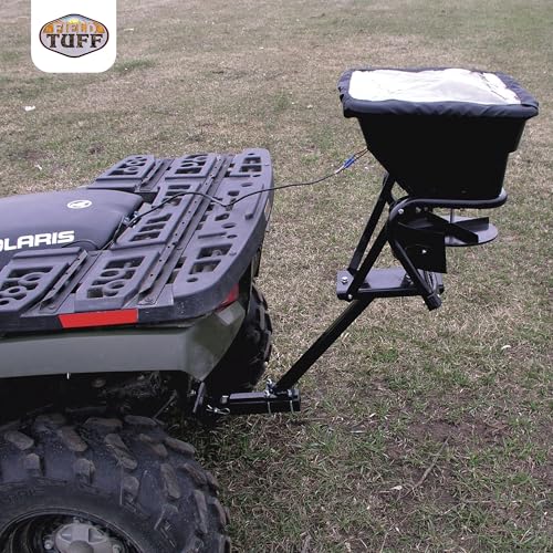 Field Tuff 12V ATV Hitch Mount Receiver 80 Pound Fertilizer Spreader (2 Pack)