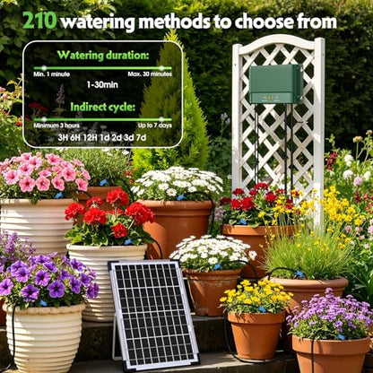 10W Solar Automatic Plants Watering System for Summer Garden Drip