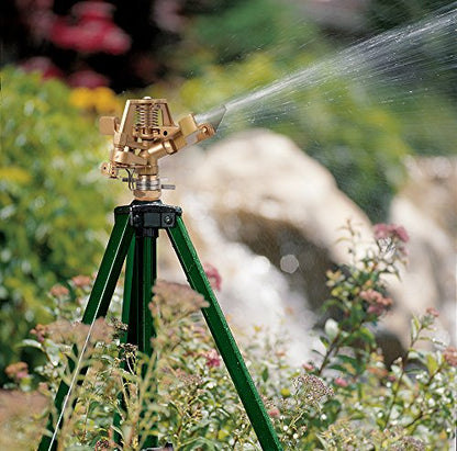 2 Pack - Orbit 56667N Lawn Watering Impact Sprinkler on Tripod Base - Adjustable Lawn Watering Sprinklers