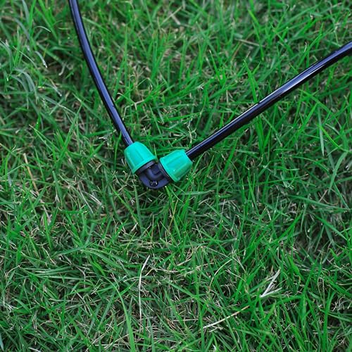 20Pcs 1/4 inch Drip Irrigation Elbow Fittings,Green - color: Green-Elbow