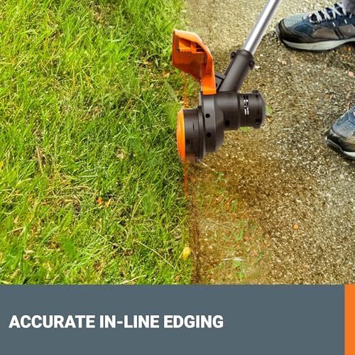 Worx Cordless String Trimmer, 40V 13" Electric Weed Wacker, WG183 - style: 13" 40V Trimmer w/(2) 2.0Ah Batteries