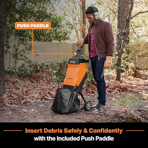 LawnMaster Electric Wood Chipper 1.8'' Cutting Diameter with Bag, FD1503 - style: Collection Bag