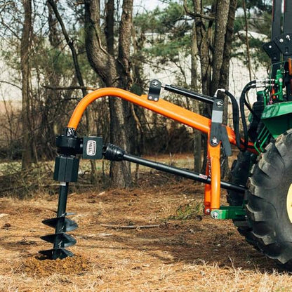 Titan Attachments Auger Bit for 3 Point Post Hole Digger, 24" Drilling Depth with Fishtail Point, HD Steel, Digging Bit Only (Auger Bit Diameter: 12")