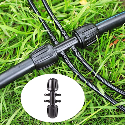 1/2" to 1/4" Drip Irrigation Barbed Reducer Parts, 10 Pack - size: 6-Way 1/2" to 1/4" Connector