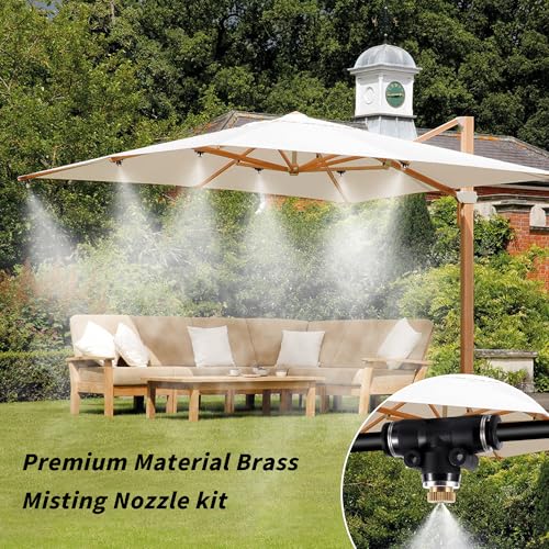 20 Pack Brass Misting Nozzles 10/24 UNC 0.020" (0.5mm) Orifice - size: 20pc-Misting Nozzle With O Ring