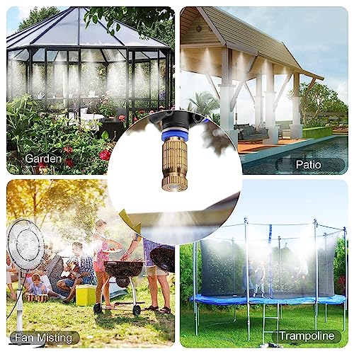 20pcs High Pressure Atomizer Nozzle Brass Misting Nozzles for Outdoor Cooling System, Landscaping, Greenhouse Irrigation, Air Humidification, Anti-Drip Fogging Spray Head(0.008"/0.2mm) - size: 0.008" / 0.2mm