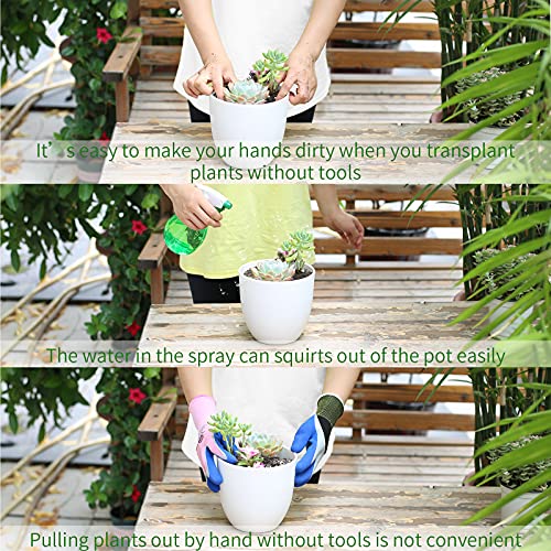 11Pcs Succulent Tools, Mini Garden Tools, Plant Repotting Set(No Flowerpot) - style: Abundant Garden Tools