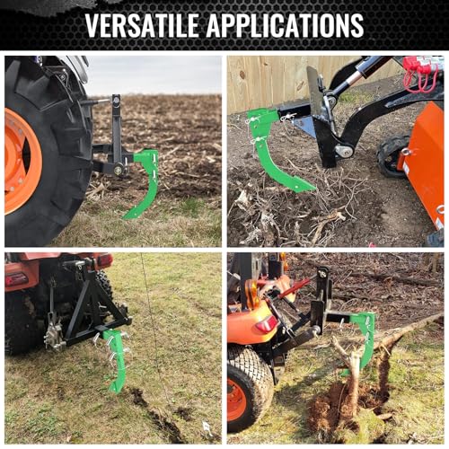 Hitch Mounted Ripper for 2" Receivers 3 Point Trencher for CAT 0&1 Tractors