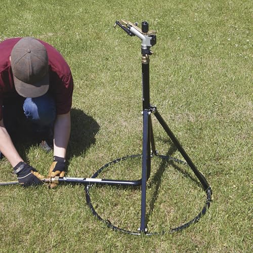 Strongway Tripod Sprinkler, 7-14 GPM, 120ft. Coverage, 11,000 Sq. Ft.