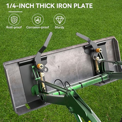 YITAMOTOR 1/4" Skid Steer Mount Plate Attachment & Quick Attach Adapter - size: 1/4 Inch