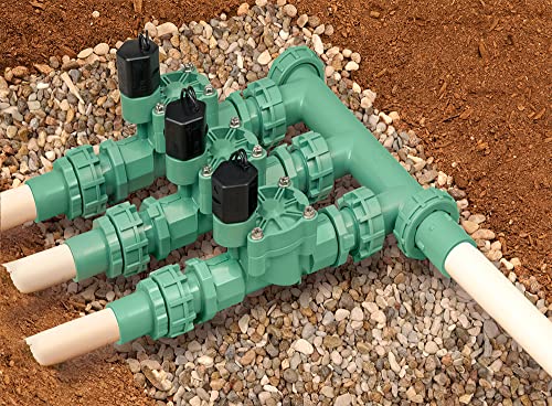 Orbit 3-Valve Preassembled Sprinkler Manifold for Poly Pipe - 91207 - size: 3-Valve