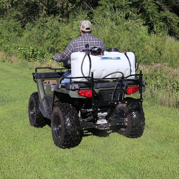 Master Mfg 25 Gallon ATV & UTV Premium Broadcast Boom Sprayer, 30 Foot Swath