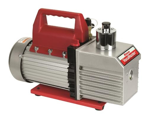 Robinair 15800 VacuMaster Economy Vacuum Pump - 2-Stage, 8 CFM, Chrome, Red/Silver